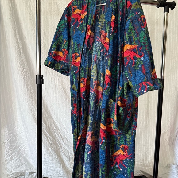 Printfresh Multicolor Forest-Themed Robe - Picture 4 of 5